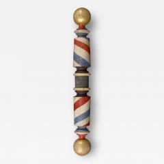 Carved and Painted Barber Pole - 115477