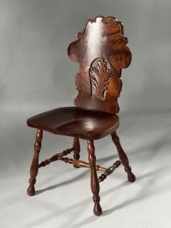 Carved wood German chair - 4253244