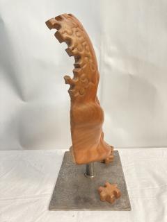 Carved wood puzzle head sculpture - 3333958