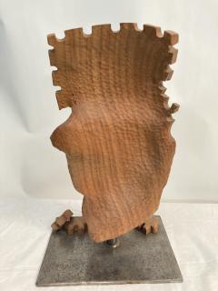 Carved wood puzzle head sculpture - 3333959