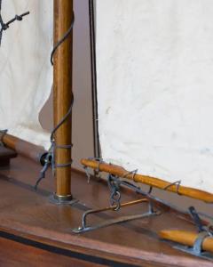 Carved wood racing Yawl - 4134843