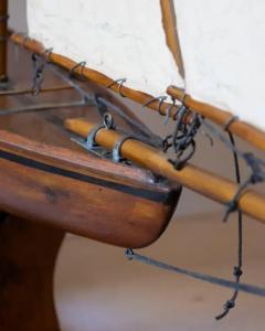Carved wood racing Yawl - 4134849