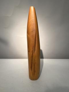 Carved wood soliflore vase France circa 1960 - 3960734