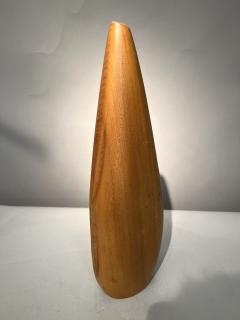 Carved wood soliflore vase France circa 1960 - 3960735