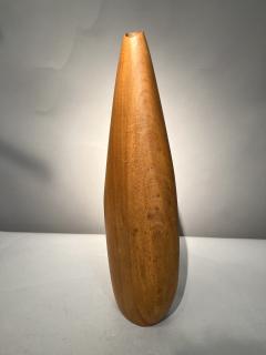 Carved wood soliflore vase France circa 1960 - 3960736