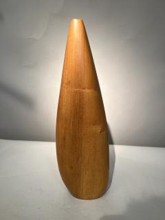 Carved wood soliflore vase France circa 1960 - 3960737