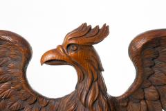 Carved wooden eagle with wings spread - 1725671