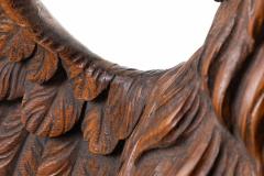 Carved wooden eagle with wings spread - 1725673
