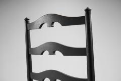Carver Ladderback Chairs with Leather Seats Europe early 20th century - 3075463