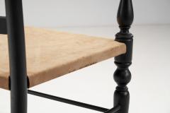 Carver Ladderback Chairs with Leather Seats Europe early 20th century - 3075467