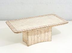 Casa Bique Dining Table Tesselated Stone Brass by Robert Marcius 1970 - 2359821