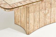 Casa Bique Dining Table Tesselated Stone Brass by Robert Marcius 1970 - 2359822