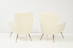 Casa E Giardino Italian Settee Pair of Chairs with Brass Legs Gio Ponti for Casa e Giardino - 2615222