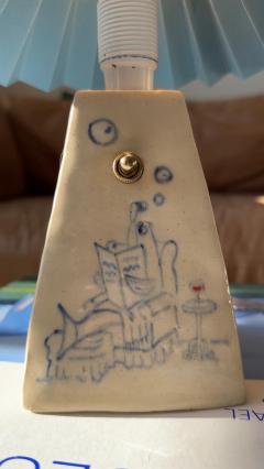 Cassie Nozil Fish Dad Ceramic Lamp by Cassie Nozil 2026 - 4585595