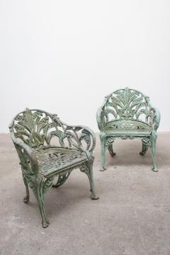 Cast Aluminum Lily of the Valley Garden Chairs a Set of 4 - 4131557