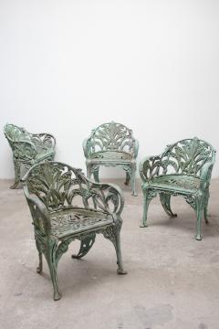 Cast Aluminum Lily of the Valley Garden Chairs a Set of 4 - 4131558