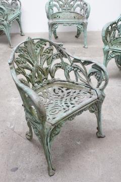 Cast Aluminum Lily of the Valley Garden Chairs a Set of 4 - 4131560
