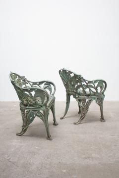 Cast Aluminum Lily of the Valley Garden Chairs a Set of 4 - 4131561