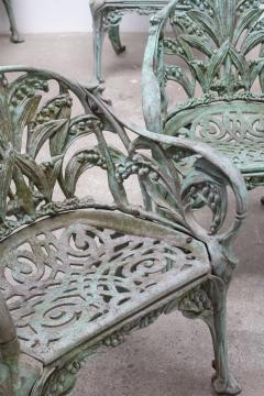 Cast Aluminum Lily of the Valley Garden Chairs a Set of 4 - 4131562