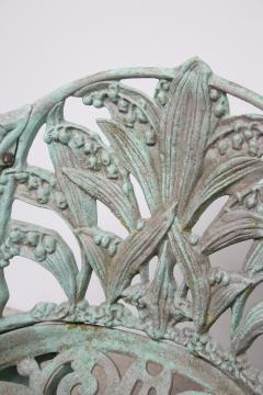 Cast Aluminum Lily of the Valley Garden Chairs a Set of 4 - 4131563