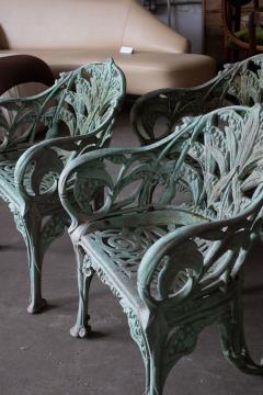 Cast Aluminum Lily of the Valley Garden Chairs a Set of 4 - 4131565
