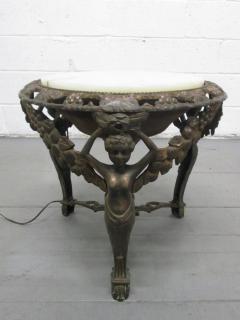 Cast Bronze Coffee Table with an Illuminating Alabaster Top - 1410560