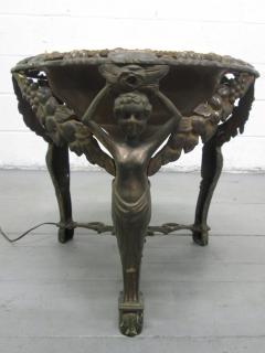 Cast Bronze Coffee Table with an Illuminating Alabaster Top - 1410565