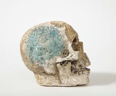 Cast Concrete Sculpture of a Skull - 3228611