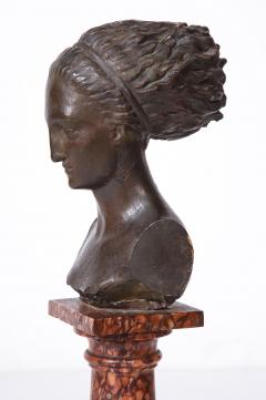 Cast Gesso Bust of a Classical Roman Woman - 1941160