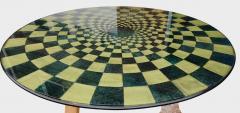 Cast Glass Bronze Op Art 54 Dining Table CA Studio 1980s - 4370294