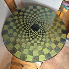 Cast Glass Bronze Op Art 54 Dining Table CA Studio 1980s - 4370307