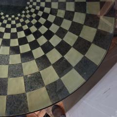 Cast Glass Bronze Op Art 54 Dining Table CA Studio 1980s - 4370309