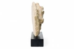 Cast Horse Head Sculpture Mounted on a Wooden Base - 4195648