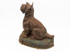 Cast Iron Door Stop in the Shape of a Scottie English 20th Century - 3555553