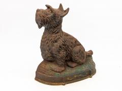 Cast Iron Door Stop in the Shape of a Scottie English 20th Century - 3555556