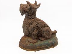 Cast Iron Door Stop in the Shape of a Scottie English 20th Century - 3555557