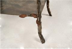 Cast Iron Faux Bois End Table Stand - 3456776