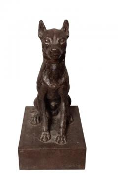 Cast Iron Figure Of A Seated Dog - 4139557
