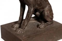 Cast Iron Figure Of A Seated Dog - 4139592