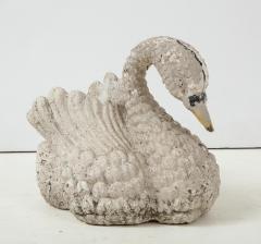 Cast Iron Painted Swan - 1581873