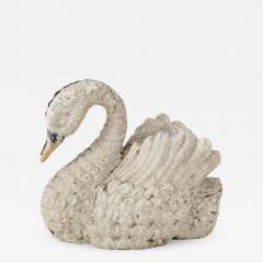 Cast Iron Painted Swan - 1582788