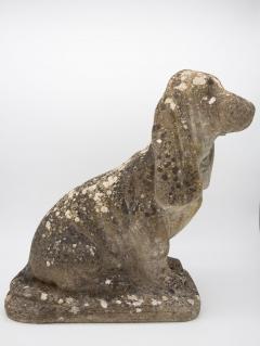 Cast Stone Blood Hound Dog Garden Ornament - 2558140