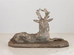 Cast Stone Stag Deer Garden Ornament - 2572478