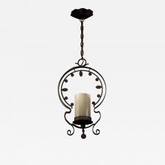 Cast metal and glass pendant - 3994740