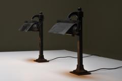 Castiron pre war industrial desk lamps 1900s - 1950455