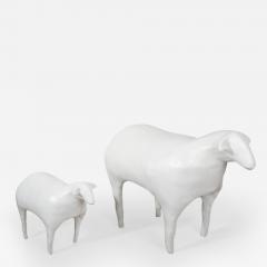 Catherine Blanc LULU JUNIOR Pair of sheep garden sculptures - 3868589