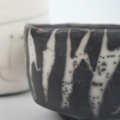 Catherine Bonte Navarrot PAIR OF RAKU CHAWANS TEA CUPS  - 2100078