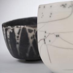 Catherine Bonte Navarrot PAIR OF RAKU CHAWANS TEA CUPS  - 2100079