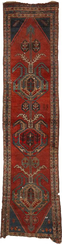 Caucasian Lenkoran Wool Runner - 4776669
