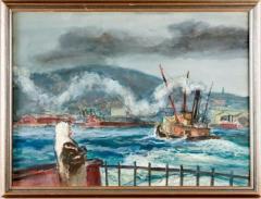 Cecil Crosley Bell BUSY HARBOR 1945 BY CECIL C BELL - 1397591